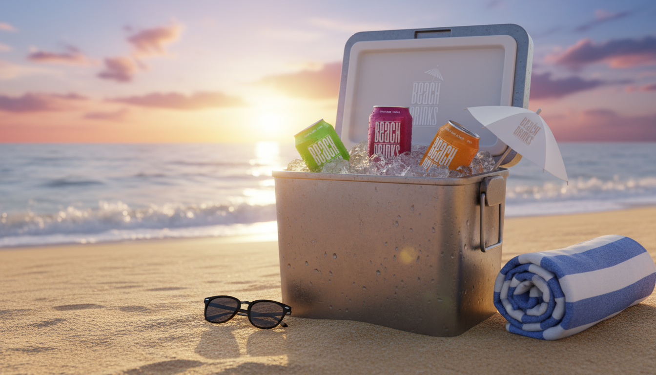 Beach Drinks FL - Canned cocktails in cooler