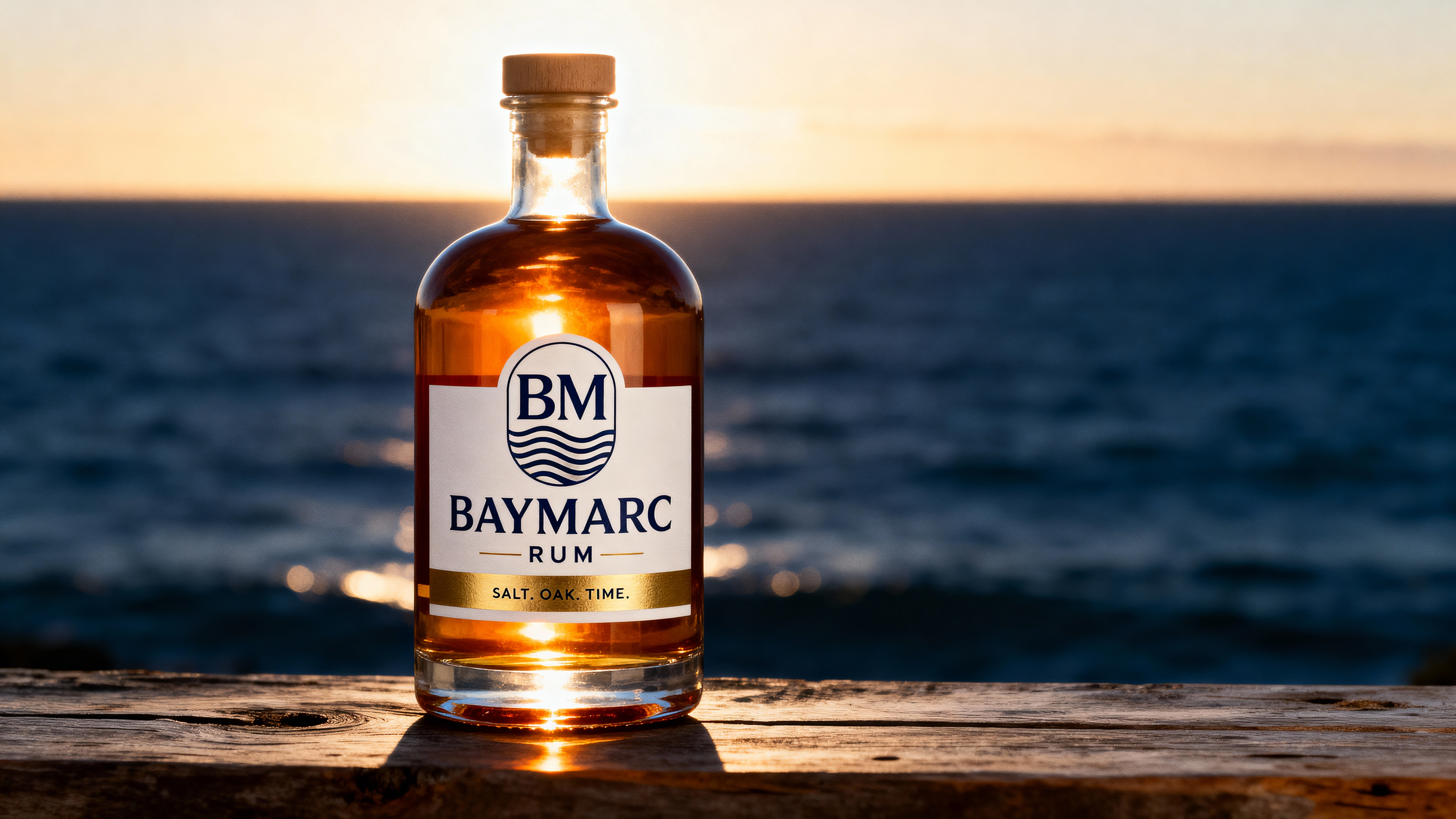 Ocean waves at dusk, part of the Baymarc Rum coastal photography direction
