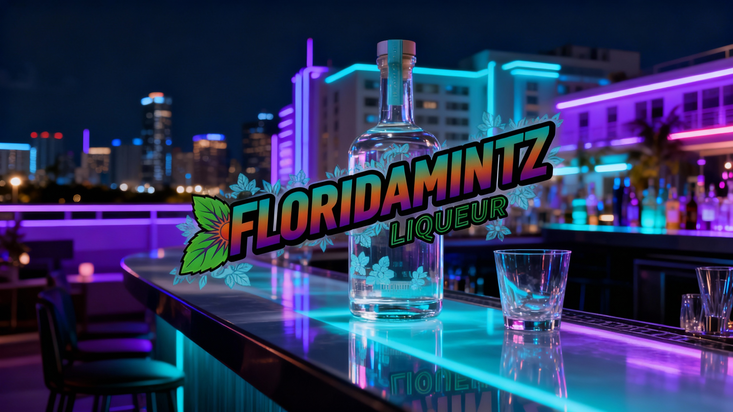 Floridamintz Liqueur bottle design study number four